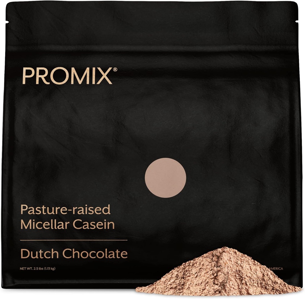 ProMix en poudre de protéines de caséine de nutrition, chocolat - herbacé - récupération lente et soutenue après l'entraînement Fitness - Shakes, Smoothies, Cuisson & Recettes de cuisson - Sans gluten - 2.5 Livre (paquet de 1)