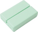 Organisateur de pilules magnétiques pliables, Organisateur quotidien de pilules avec 7 compartiments Conteneur de pilules pour la poche de chasse avec double couvercle pour les pilules, vitamine, huile de poisson, suppléments (vert)