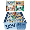 Zing Kids Protein Bars Variety Pack, sans gluten 100 Calorie Mini Bars à haute teneur en protéines, barres de nutrition végétalienne, protéines végétales sans lait - 24 nombre