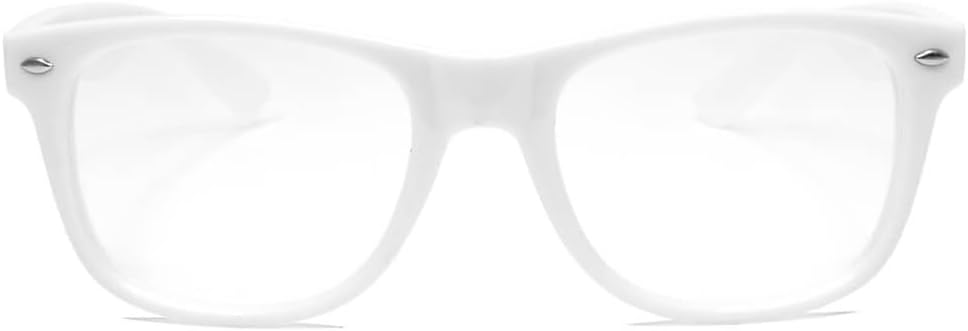 GloFX Ultimate Diffraction Verres - Blanc - Effet 3D Prism Rainbow - Grande Edm, Festival, Concert, Feux d'artifice, Lumières de Noël et Accessoire Rave - Cadres blancs