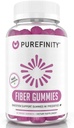 PUREFINITY Fibre Gommies pour adultes avec FOS Inuline de la racine de Chicory, Supplément prébiotique sans sucre pour le soutien quotidien de la digestion et de la constipation – Non-OGM, Vegan, 60 comte