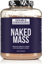 NAKED Double Chocolat Masse - 1.260 Calories, Protéines 50G, Rien d'artificiel. Toute la poudre naturelle de protéines gaineuses - 8Lb en vrac, sans OGM, sans gluten et sans soja