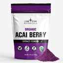 Lone Star Botanicals Organic Açai Berry Superfood Powder, 3.52oz (100 Grams), Antioxidants, Vitamins, Minerals, Healthy Nutrition, Add to Smoothie, Soup, Salad