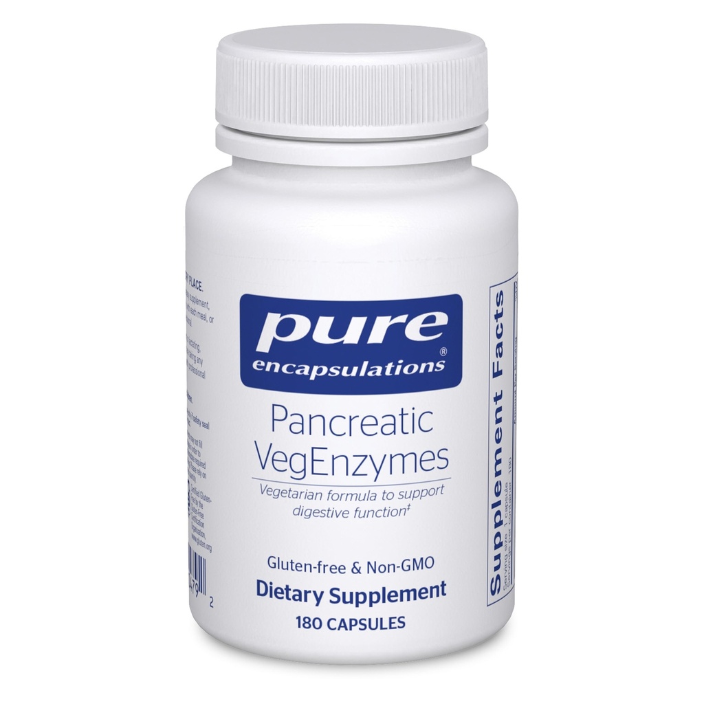 Encapsulations pures Vegenzymes pancréatiques Supplément hypoallergénique pour les glucides, les lipides et la digestion des protéines