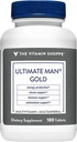 Le Vitamine Shoppe Ultimate Man Multivitamine - haute puissance énergie et mélange antioxydant - Supplément quotidien complet multi-minéraux pour la santé optimale des hommes - sans gluten et sans produits laitiers (180 comprimés)