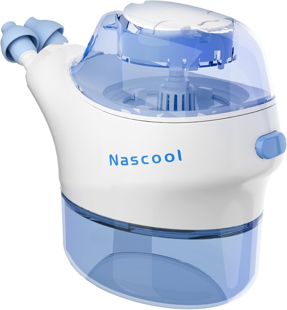 Système d'irrigation nasale avec 50 sachets de sel, Nettoyeur de nez Néti électrique Sinus Rinse Machine pour la congestion nasale de soulagement du sinus