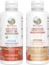 MaryRuth Organics Mushroom Liposomales: Turkey Tail (Chocolate Fudge) & Cordyceps (Maple Spice)