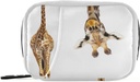 Funny Giraffe Pill Box 7 Day Pill Case Travel Pill Organizer Bag with Zipper Portable Weekly Case Taille compacte pour le support de supplément de vitamine