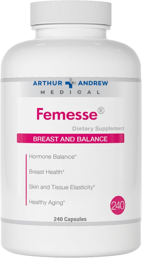 Arthur Andrew Medical, Femesse, Breast and Balance, Beauty and Hormone Support, Vegan, Sans gluten, 240 capsules (60 portions)