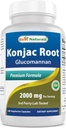Meilleures naturelles Konjac Root 2000mg, 180 Compte