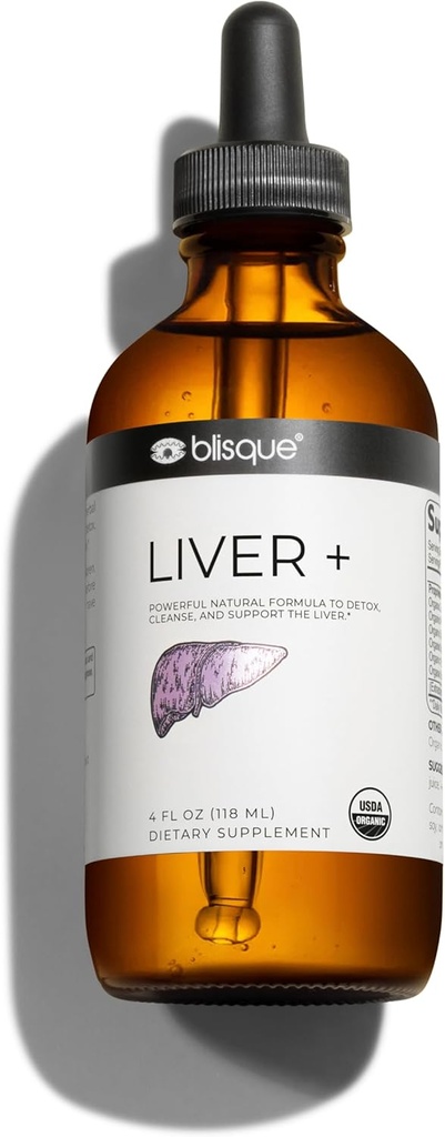 Blisque – Complément complexe de soutien du foie biologique à la détox, nettoyer et réparer le foie