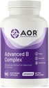 AOR, Complexe B avancé, Multivitamine support pour l'énergie, le stress et le métabolisme, complément alimentaire, 90 capsules (90 portions)