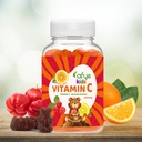 Kids Vitamine C - Gommies de booster du système immunitaire en forme d'ours - Supplément de vitamines de soutien du système immunitaire pour les adultes et les enfants - Extrait de vitamine C et d'acérola, 60 comtes (paquet de 1)