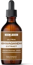 Ultra6 Nutrition Ashwagandha gouttes liquides - Suppléments bio Ashwagandha avec la teinture Rhodiola Rosea - Extrait de racine pour l'humeur et l'énergie - Supplément pour les hommes et les femmes