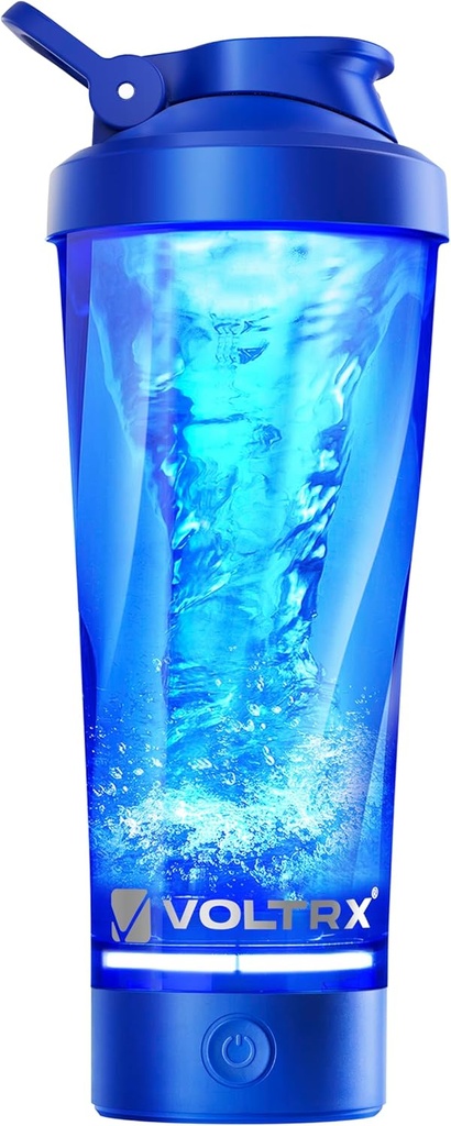 VOLTRX Premium Electric Protein Shaker Bottle, Made with Tritan - BPA Free - 24 oz Vortex Portable Mixer Cup/USB Rechargeable Shaker Cups for Protein Shakes