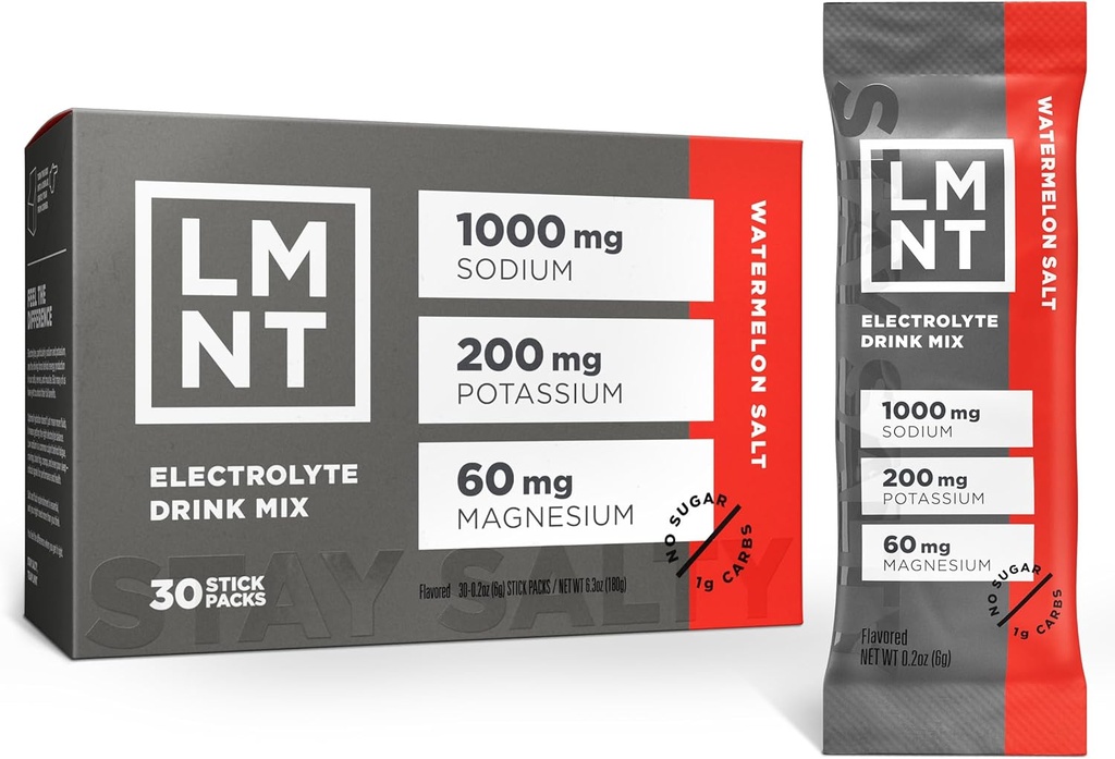 LMNT Zero Sugar Electrolytes - Pastèque Salt.