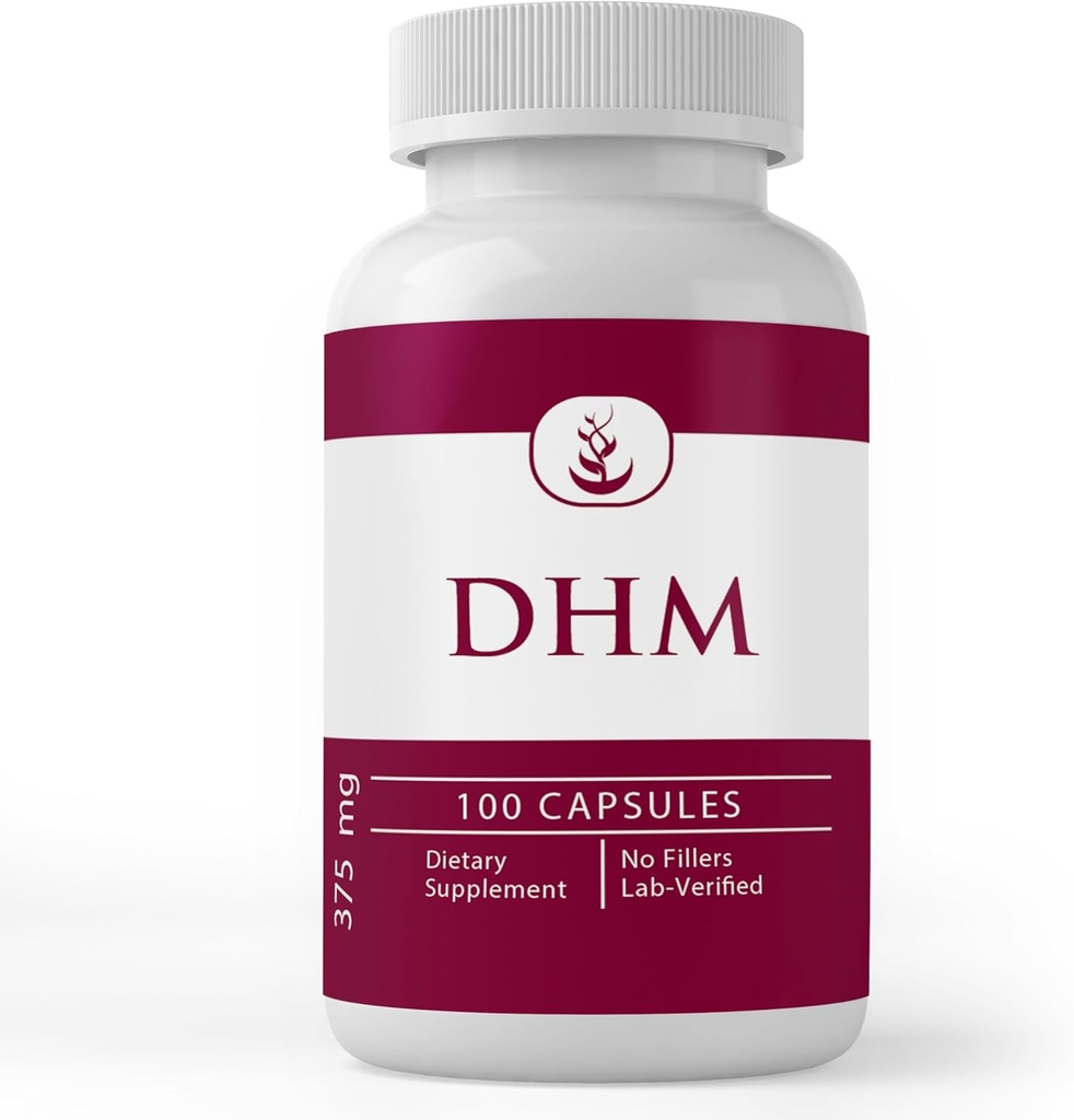 Ingrédients originaux purs DHM (Dihydromyricetin), (100 Capsules) Toujours pur, sans additifs ou remplisseurs, laboratoire vérifié