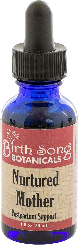 Chanson de naissance Botaniques Nurtured Mère postpartum Teinture, Herbal, bouteille de 1oz