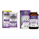 Jardin de la vie Dr Probiotiques Formulés Mood+ Acidophilus Probiotique Suppléments et suppléments de zinc 30mg Zinc brut à haute puissance et supplément multiminéral de vitamine C