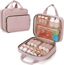 Damero Pill Bottle Organizer Bag, Travel Medicine Bag Organizer, Medicine Organizer et l'entreposage pour les pilules, vitamine, huile de poisson, suppléments médicaux pour les femmes et les hommes, Misty Rose
