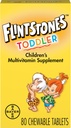 Flitstones Vitamines pour nourrissons à croquer, Multivitamines pour bébés avec vitamine C, vitamine D, folate et plus, 80ct