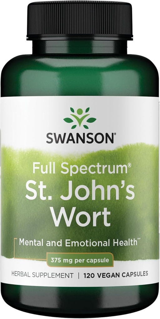 Swanson St. John's Wort - Supplément à base de plantes - (375 mg 120 capsules)