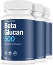 Better Way HealthTM - Préparation immunitaire avancée - Bêta Glucan 500, hautement purifié - Défense immunitaire testée cliniquement - 500mg/60 Capsules (paquet de 3)