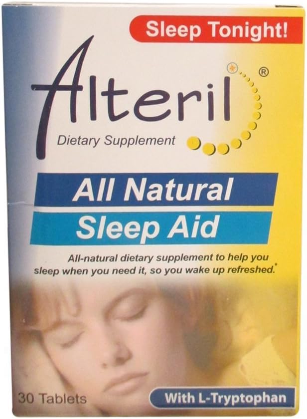 Biotab Nutraceuticals Alteril aide au sommeil avec L-Tryptophane, comprimés 30 ea (plage peut varier)