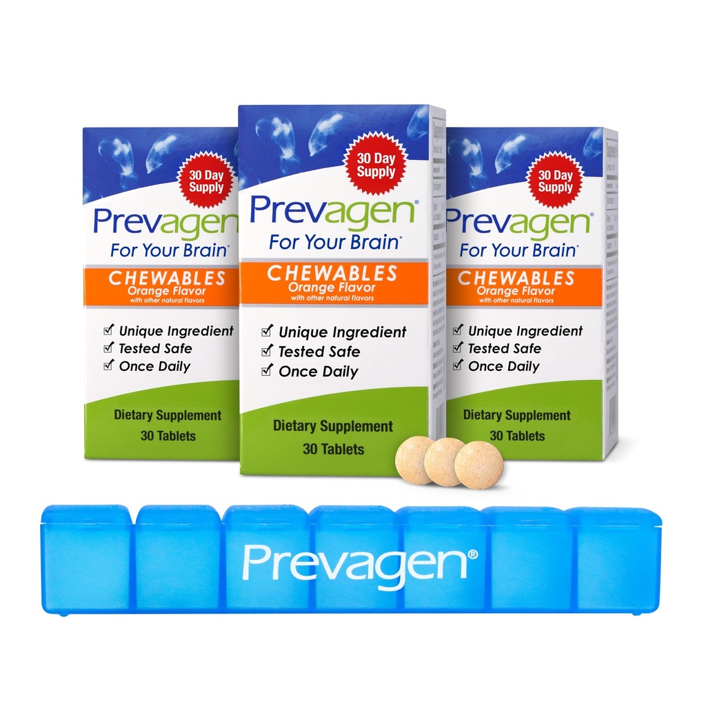Prévagen Force régulière Orange Chewables - 90 comprimés (3 mois d'approvisionnement)