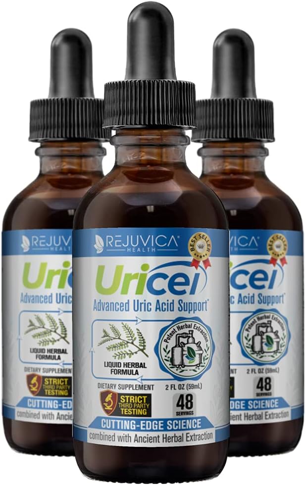 Uricel - Advanced Uric Acid Support & Cleanse Supplement - Liquid Delivery for Better Absorption - Tart Cherry, Chanca Piedra, Celery Seed, Turmeric & More!