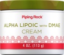 Piping Rock Alpha acide lipoïque de 4 oz avec la crème DMAE d'hydrater et de raffermir pour le visage et la peau d'autres OGM, sans gluten