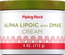 Piping Rock Alpha acide lipoïque de 4 oz avec la crème DMAE d'hydrater et de raffermir pour le visage et la peau d'autres OGM, sans gluten