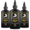 Bossman Jelly Bead Oil for Men - 3 Packs (12 oz en Total, Gold Scent) – Adoucit, hydrate et conditions avec des ingrédients naturels