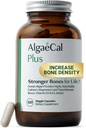 ALGAECAL supplément de calcium d'algues rouges organiques pour la densité osseuse, la vitamine K2 MK7 (100mg), la vitamine D3 (1600 UI), le magnésium (350mg) et les minéraux traces et la force, facile à avaler, 120 capsules de légumes