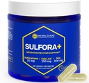 N-Acetyl-L-Cysteine 600mg NAC Supplement - Sulforaphane Supplement 25mg - Superfood Kale Leaf Powder with Organic Broccoli Sprout - Brain Health Antioxidants - 60 NAC Capsules