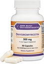 Dihydromyricetin (DHM) 50 capsules, 300mg, supplément de soutien du foie (Tierse partie testée)(Dépôt DHM) Non OGM, sans gluten (nettoyage deiver et réparation) par double bois