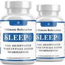 Aide à la détente pour le sommeil, forme naturelle non-habitante, supplément pour le sommeil développé pour soutenir un sommeil plus long et mieux, Camomille, Magnésium, Mélatonine, Ashwagandha, GABA, sans drogue (120 Nombre)