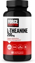 FORCE FACTOR L Theanine, supplément extra-fort L-Theanine pour le soulagement du stress, et pour soutenir le calme et la relaxation, L Theanine 200mg Capsules, végétalien, non-OGM, sans gélatine, 60 Capsules végétales