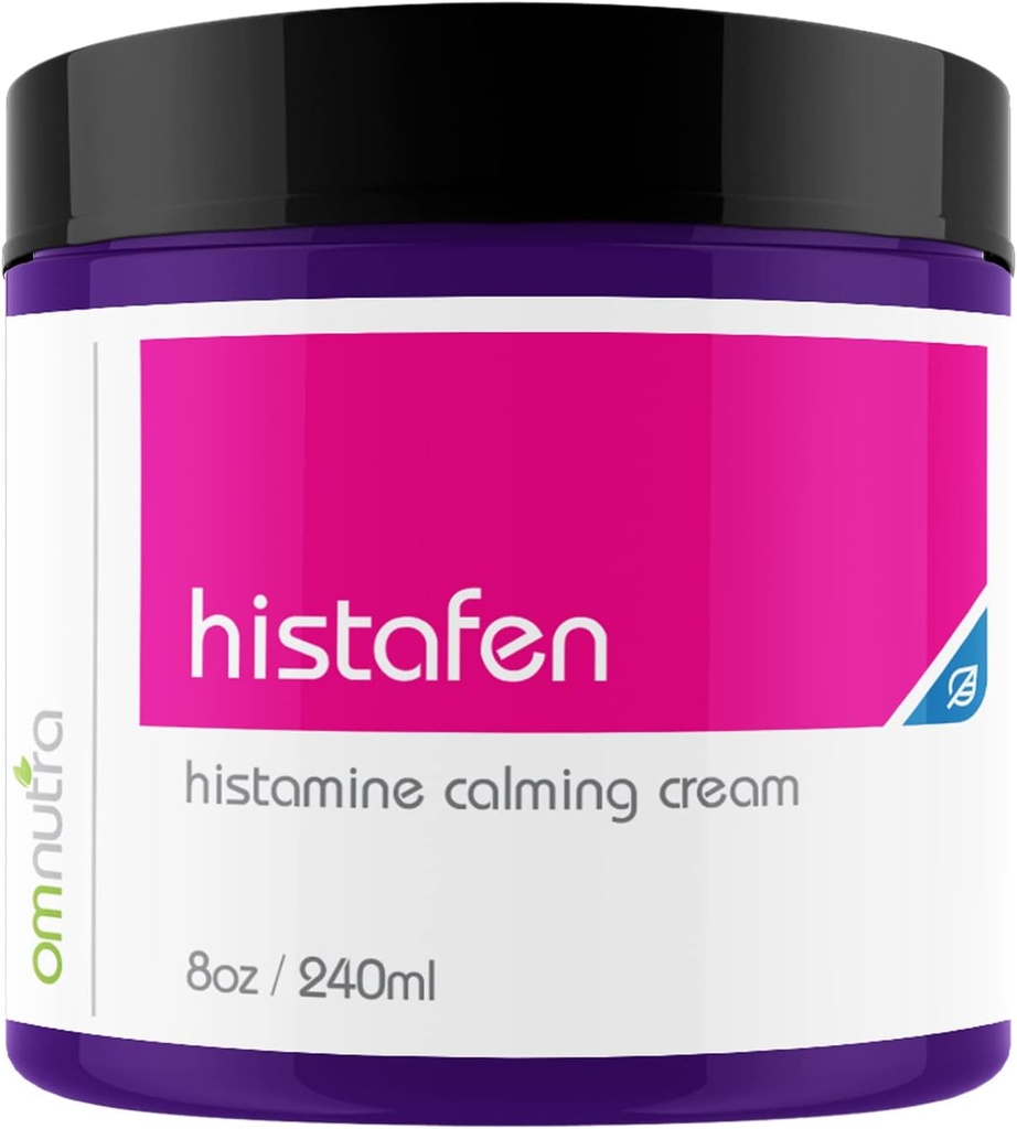 Crème calmante Histafen Antihistamine - 8oz 240ml Crème anti démangeaison Lotion de guérison intensive extra force pour les adultes Enfants avec faible diamine Oxidase Dao Enzyme Mast Syndrome d'activation cellulaire