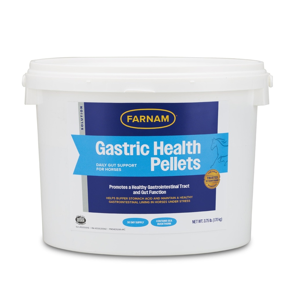 Farnam Gastric Health Pellets, Quotidien Gut et Supplément de santé digestive pour les chevaux aide à maintenir une santé gastro-intestinale Tract et Gut Fonction