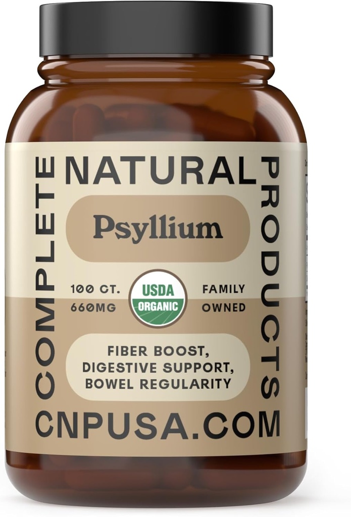 Pure Natural Psyllium Husk Poudre Capsules - 660mg Capsules 100 Pure Sans saveur Fibre & Colon Cleanse Pills