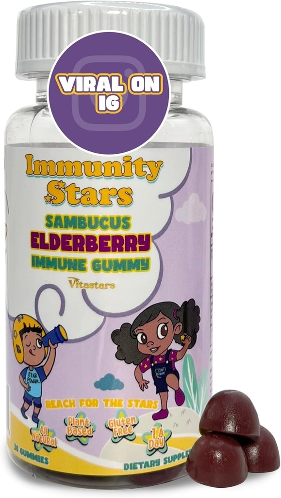 Enfants Multivitamin & Imune Boost Bundle Enfants Gommies de vitamine + Gommies de mûre aînée avec vitamine C & Zinc Bundle