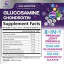 Glucosamine Chondroïtine MSM Supplément articulaire 2100mg - avec le sulfate de glucosamine, Turmeric, Boswellia, Quercetin et Bromelain – Flexibilité extra-fort de la nature, mobilité et soutien articulaire, 60 Capsules