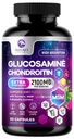 Glucosamine Chondroïtine MSM Supplément articulaire 2100mg - avec le sulfate de glucosamine, Turmeric, Boswellia, Quercetin et Bromelain – Flexibilité extra-fort de la nature, mobilité et soutien articulaire, 60 Capsules