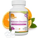 Zahler Melatonin 5mg Comprimés - Mélatonine à croquer à action rapide 5 mg Comprimés - Delicious Orange Flavor - Soutient le repos et la qualité du sommeil - Kosher Non OGM Fabriqué aux États-Unis Complément alimentaire, 60 Compte