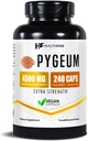 Healthfare Pygeum Supplement, 4500mg, 240 Capsules végétaliennes Extrait d'écorce ultra standardisé Supplément à base de plantes non-OGM et sans gluten