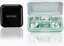 DUBSTAR Black Compact Pill Case + Pill Box de voyage blanc