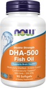Now Foods DHA- 500 mg Supports Cognitive Function, 90 sgels