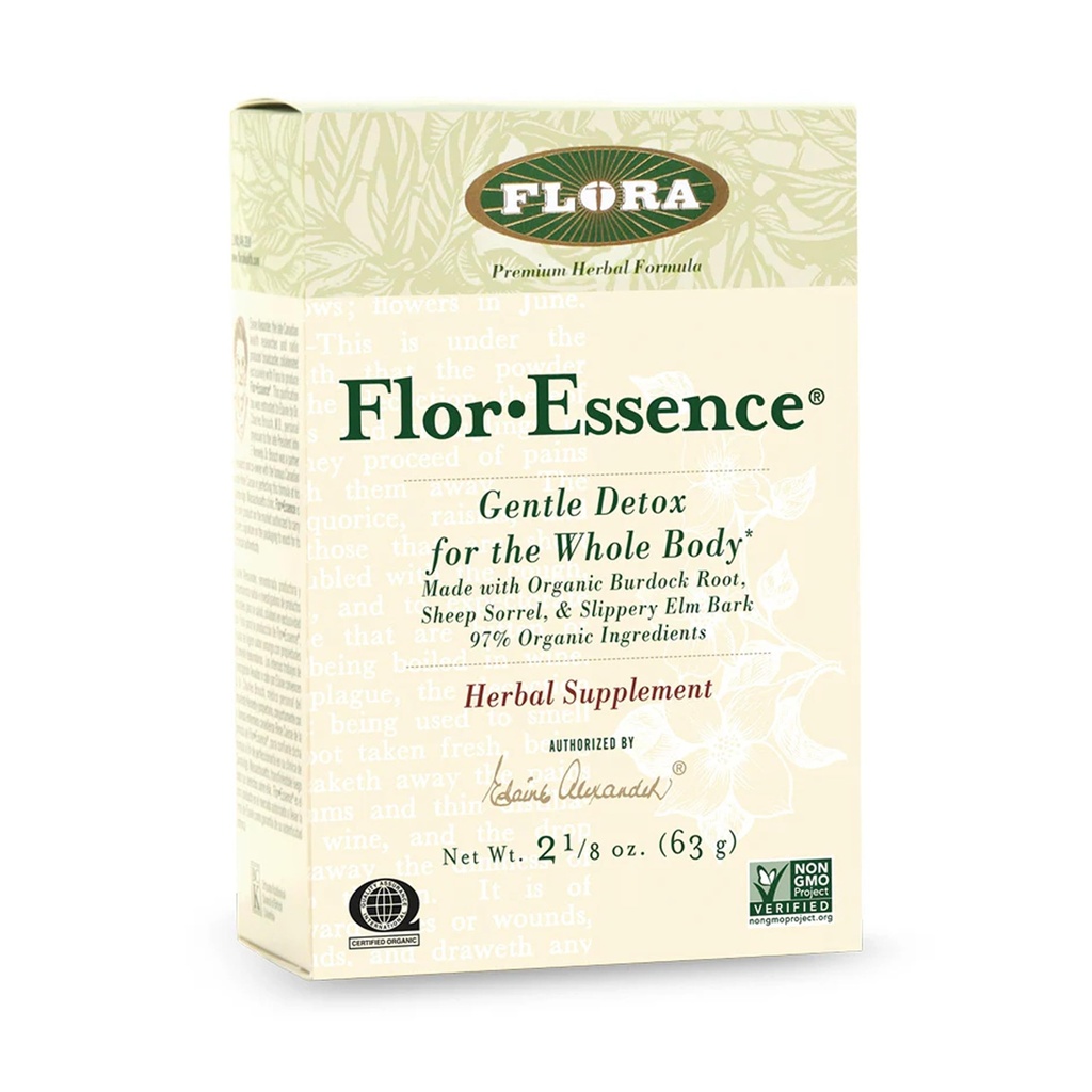 FLORA - Mélange de thé sec FlorEssence, désintoxication douce et nettoyage, 2,2 Oz