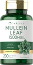 Carlyle Mullein Leaf Extract 1 500mg, 200 capsules, Verbascum Thapsus, Supplément sans gluten